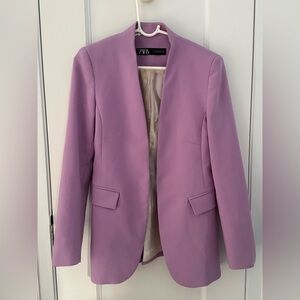 Zara Women's Lilac Blazer with pants